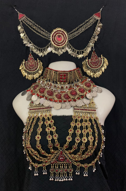 Afghan Kuchi Heavy Multicolor Tribal Choker