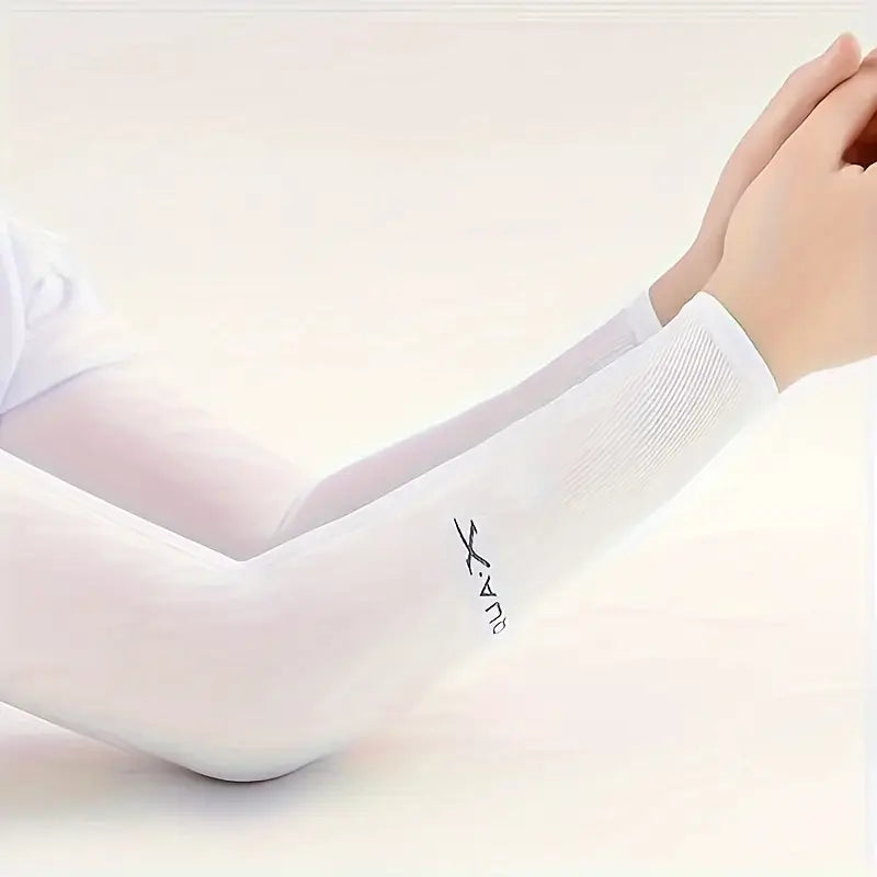 High-elastic breathable arm sleeves for men & women, ideal for summer sports.